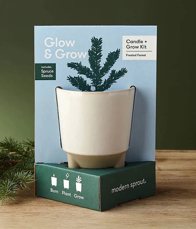 Frosted Forest Candle &amp; Grow Gift Set