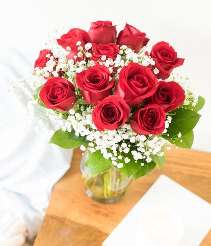 One Dozen Red Rose Bouquet
